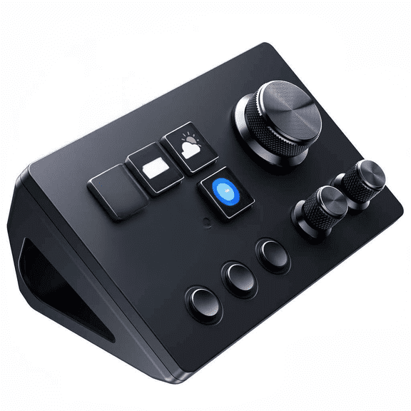 Stream Control Deck with 6 Customizable LCD Macro Keys for OBS Twitch YouTube Streaming on PC and Mac