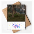 thumbnail image 1 of Stream Forestry Science Nature Scenery Welcome Back Greeting Cards Envelopes Blank, 1 of 4