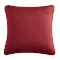 Stream Textured Decorative Euro Pillow Sham 26 x 26, Red Add Vibrant