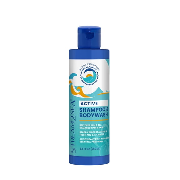 Stream2Sea Reef Safe 3 in 1 Non Toxic Shampoo, Conditioner and Body Wash - 8.5 fl oz