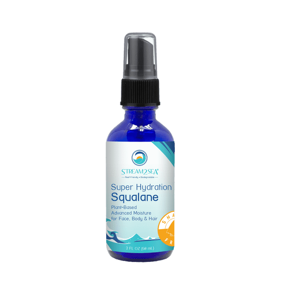 Stream2Sea Reef Safe Squalane Olive Based Face Moisturizer, Biodegradable Skin & Hair Care - 2 fl oz
