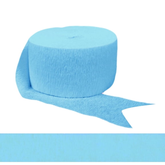 Streamers Caribbean Blue Crepe Paper Streames 81 ft