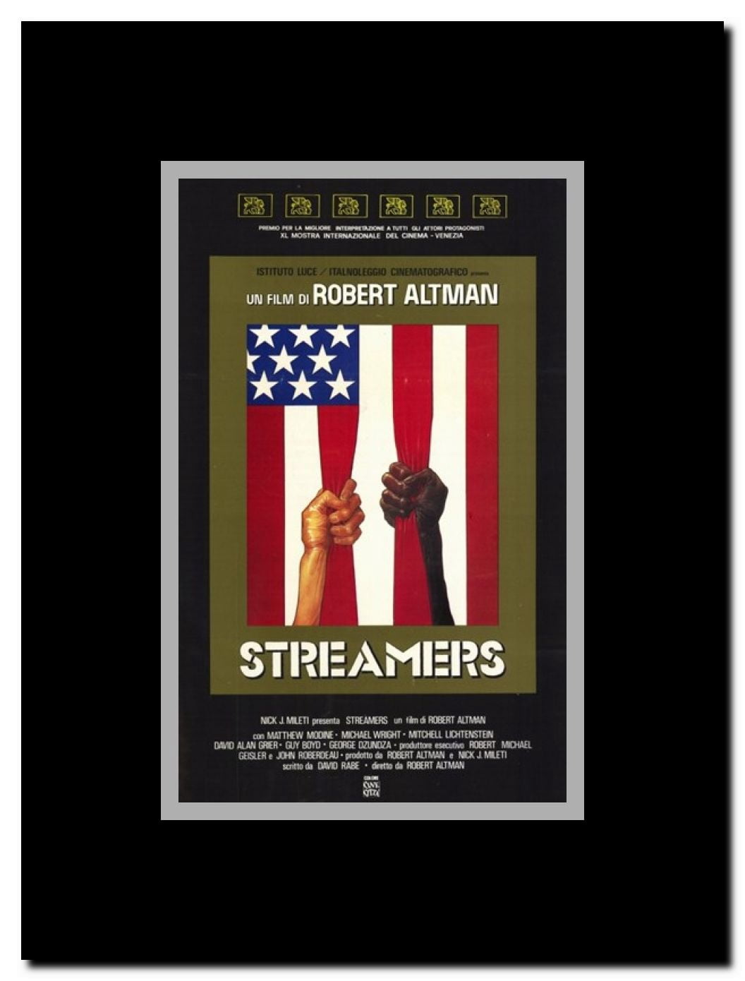 Streamers Framed Movie Poster