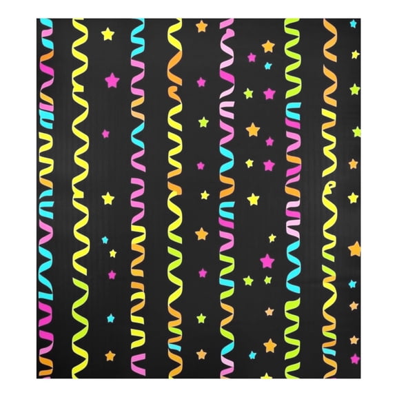 Streamers and Stars Pattern Magnetic Dishwasher Decal 23''x26'' Easy to Clean Single Sided Print