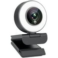 thumbnail image 1 of Streaming 1080P HD Webcam Built in Adjustable Ring Light and Mic. Advanced autofocus AF Web Camera for Google Meet Gamer Facebook YouTube Streamer, 1 of 4