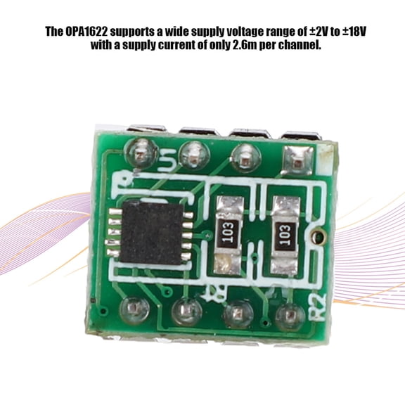 Streaming Device OPA1622 Amplifier Board, Amplifier Low Distortion for Portable Audio Applications
