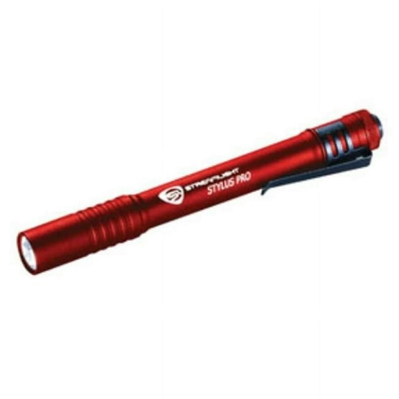 Streamlight 120V USB Rechargeable Penlight with AC Adapter, USB Cord & Nylon Holster, Red