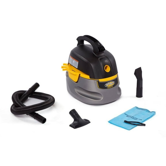 Streamlight 25 Gal, 175 HP, Electric Corded, Filter Bag Wet/Dry Vacuum Cleaner, Black with Hose
