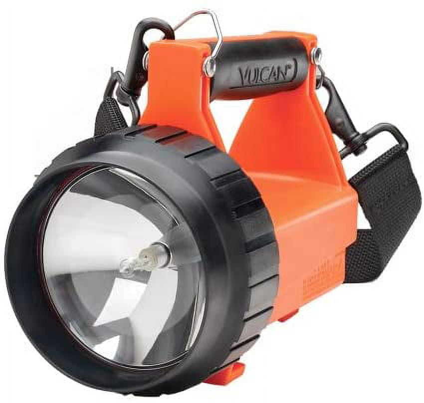 Streamlight 44400 Fire Vulcan Standard System Floodlight with Dual Rear LEDs,  Orange 120-Volt AC/12V DC Charger