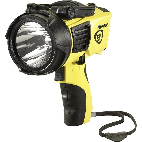 Streamlight 44900 Waypoint 550-Lumen LED Pistol-Grip Spotlight with 12-Volt DC Power Cord and Polymer Mount/Holder, Yellow CA2