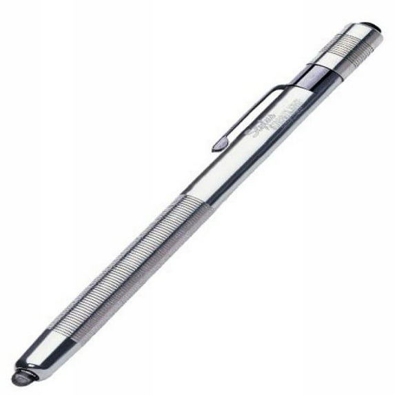 Streamlight 65012 Stylus 3-AAAA LED Pen Light, Silver with White Light 6-1/4-Inch