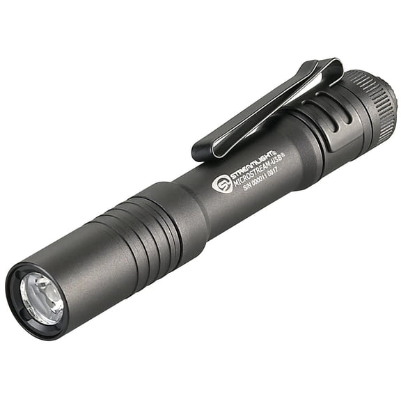 Streamlight 66601 Microstream 250 Lumens LED USB Rechargeable Flashlight-Black
