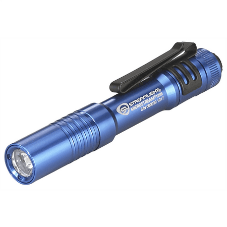 FLASHLIGHT MICROSTREAM USB BLUE-LITHIUM ION