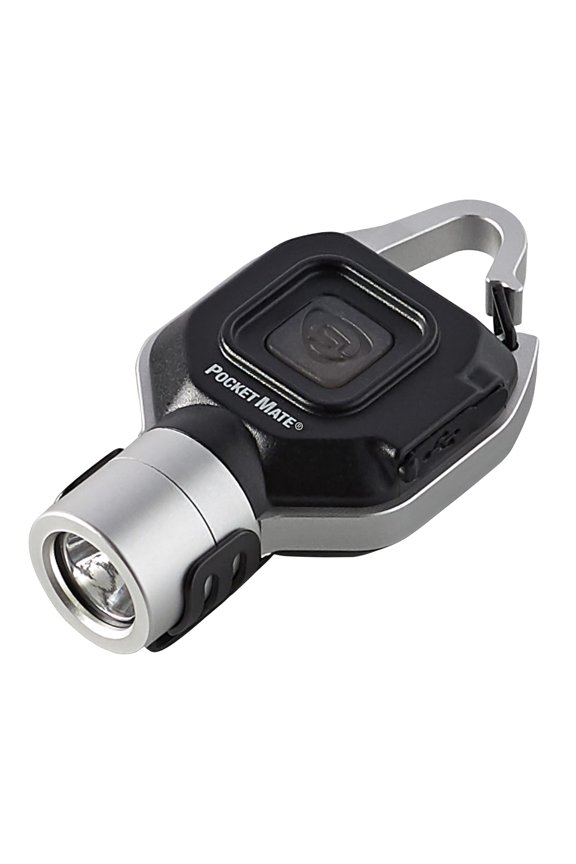 73300 Pocket Mate 325-Lumen Keychain/Clip-on USB Rechargeable Flashlight, Silver