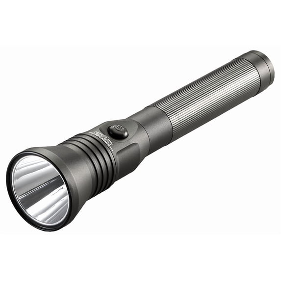 Streamlight 75863 Stinger DS HPL 800-Lumen 48000-Candela Rechargeable LED Flashlight with Dual Switches and 120V/12V DC Smart Charger System and 2 Holders, Black CA3