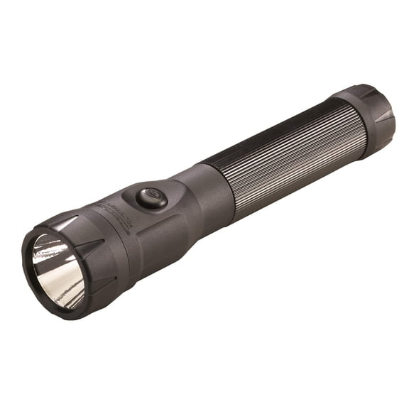 Streamlight 76113 PolyStinger LED 485-Lumen Rechargeable Flashlight with 120-Volt AC/12-Volt DC Smart Charger and 2 Holders, Black CA3