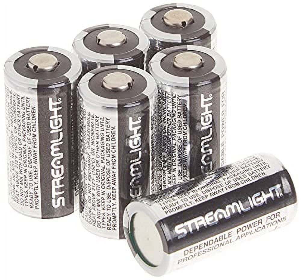 Streamlight - 3V Lithium CR123A Battery (6 Pack)