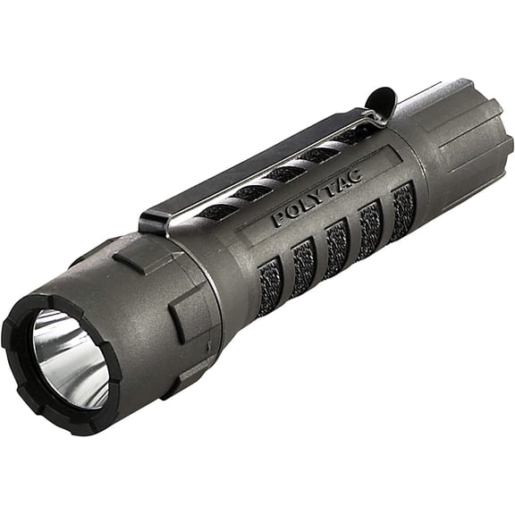 Streamlight 88850 PolyTac 600-Lumen 11500-Candela Tactical LED , Ten-TAP Programmable, Clear Retail Packaging, Black