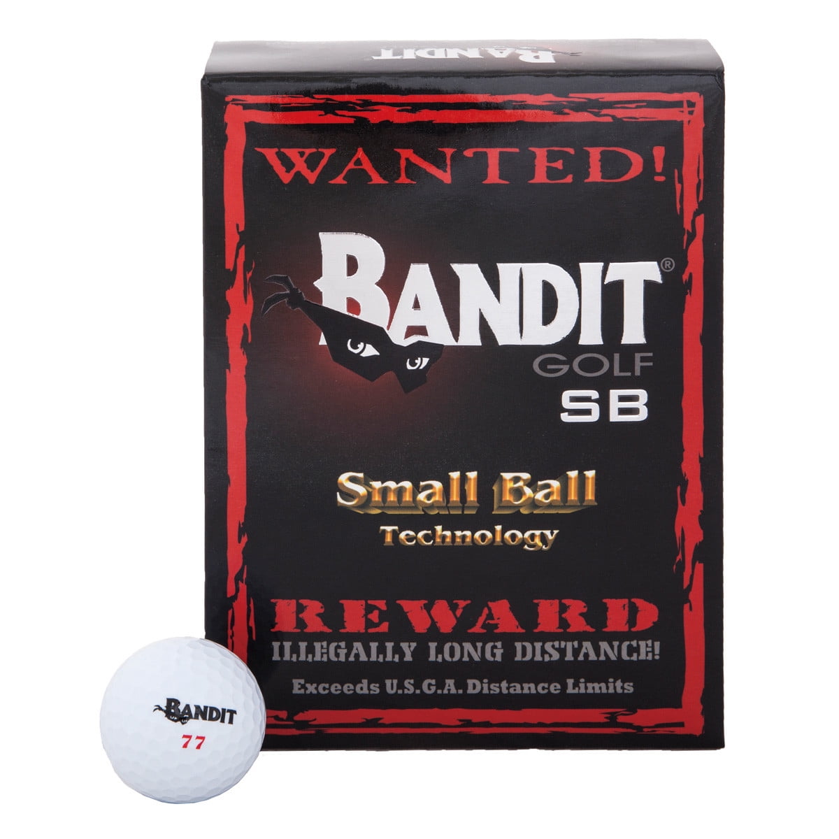 Streamlight Bandit SB Straight Distance Golf Balls, 12 Pack