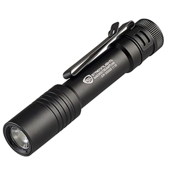 Black Ultra-Compact Rechargeable LED Keychain Flashlight