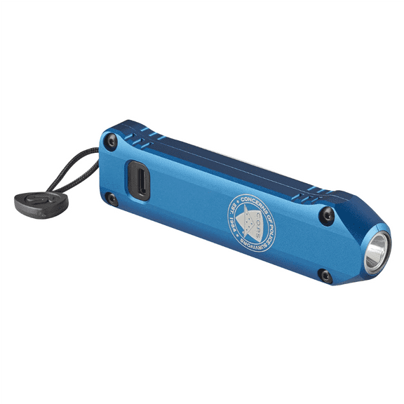 Streamlight 500 Lumen C.O.P.S. Wedge XT Flashlight - Includes USB-C cord, pocket lanyard - Blue