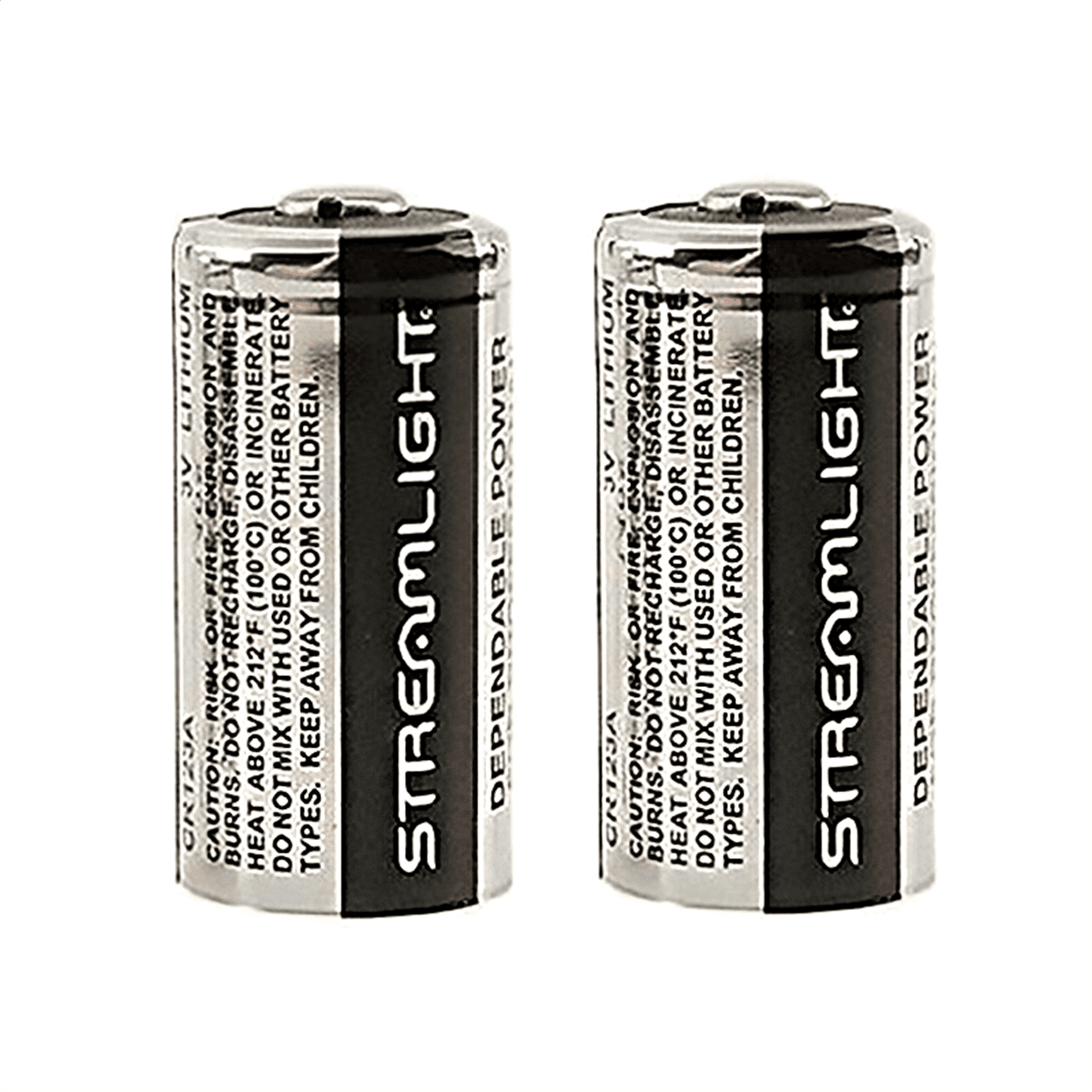 Streamlight CR123A 3V Lithium Batteries, 2 pack
