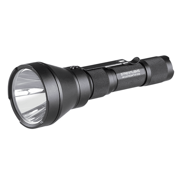 Streamlight MegaStream HP USB Flashlight - Includes (1) SL-B34 battery pack, 22" (55.88 cm) USB-C cord and nylon holster - Black