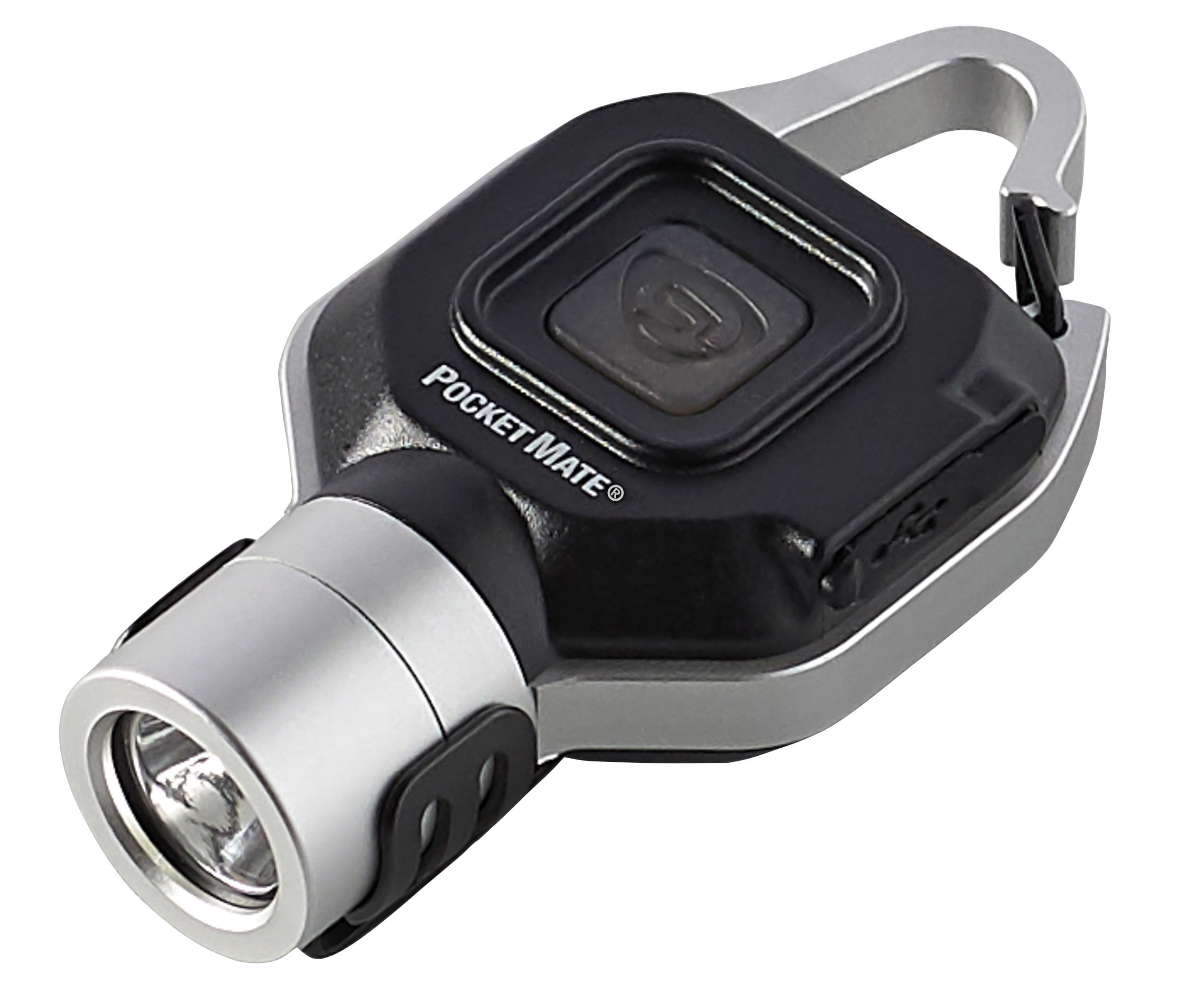Streamlight Pocket Mate 325 Lumen Rechargeable LED Keychain Flashlight, Silver