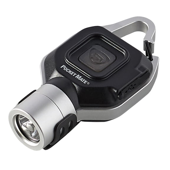 Streamlight Pocket Mate 325 Lumen Rechargeable LED Keychain Flashlight, Silver