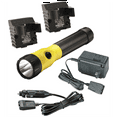 thumbnail image 1 of Streamlight 485 Lumen PolyStinger LED Flashlight - 120V/100V AC/12V DC - 2 Holders - Yellow, 1 of 3