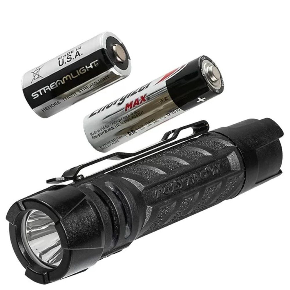 Streamlight PolyTac 1X AA 350 Lumens LED Flashlight, Black