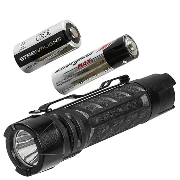 Streamlight PolyTac 1X AA 350 Lumens LED Flashlight, Black