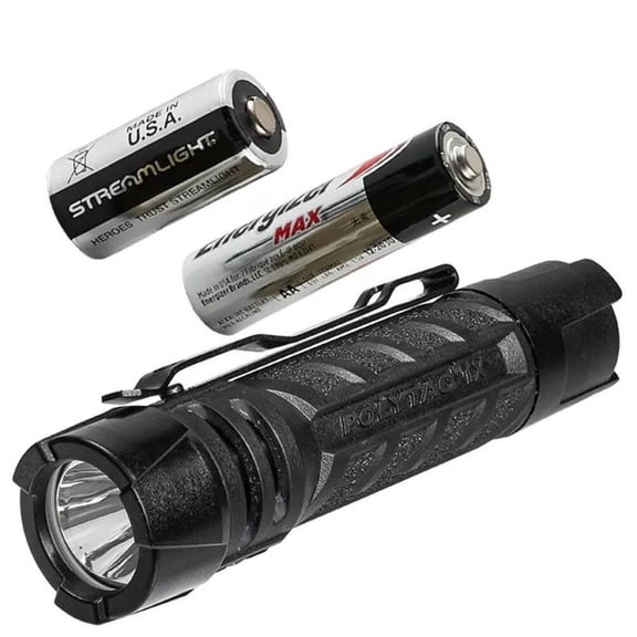 Streamlight PolyTac 1X AA 350 Lumens LED Flashlight, Black