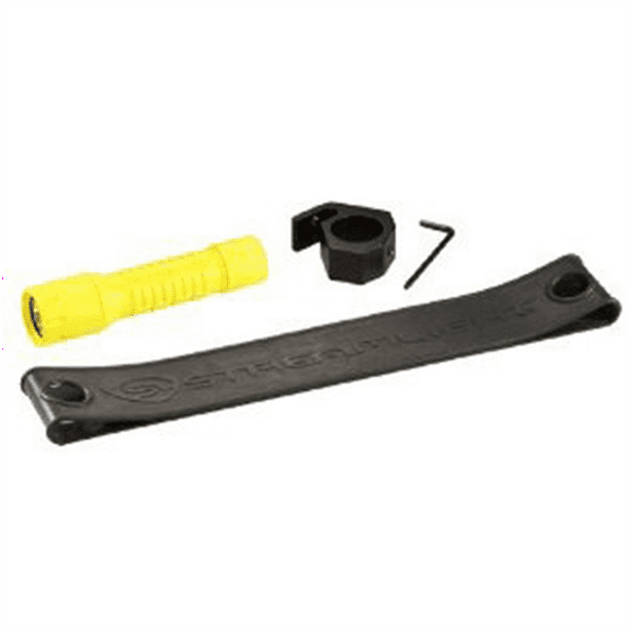 Streamlight 600 Lumen PolyTac Helmet Lighting Kit Flashlight - Includes helmet mount, rubber helmet strap and (2) CR123A lithium batteries - Clam - Yellow