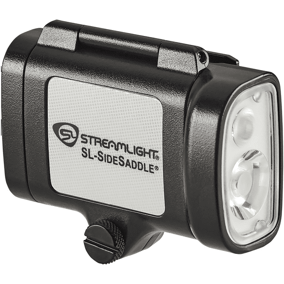 Streamlight SL-SideSaddle Hard Hat and Helmet Light - Includes (3) AAA alkaline batteries and (1) hat mount - Black