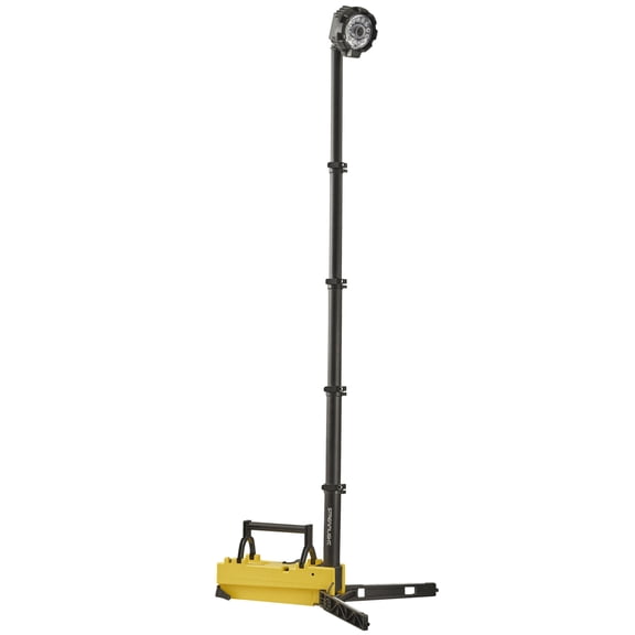 Portable Scene Light w/120V AC/12V DC-Yel
