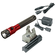 Streamlight Stinger DS LED Bright Rechargeable Flashlight with Dual Switches - Red