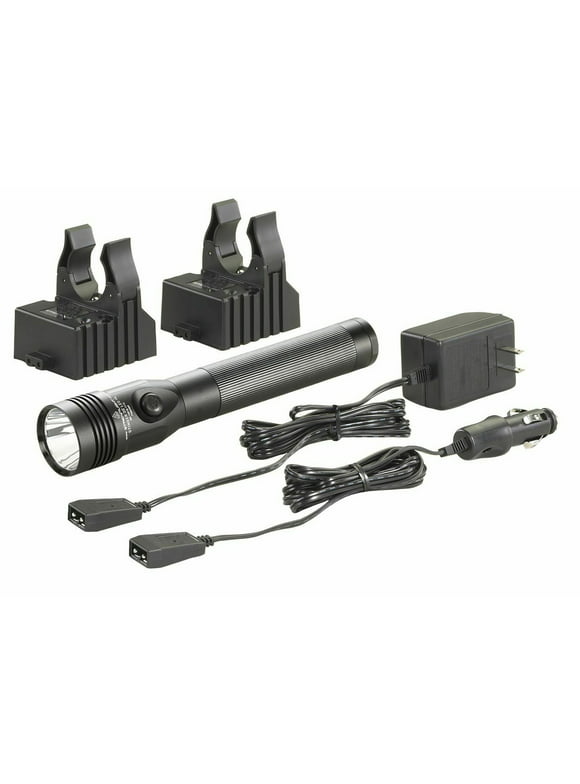 Streamlight Stinger DS LED HL Rechargeable 800 Lumen Flashlight & 120V/100V AC/12V DC Smart Chargers - 75454
