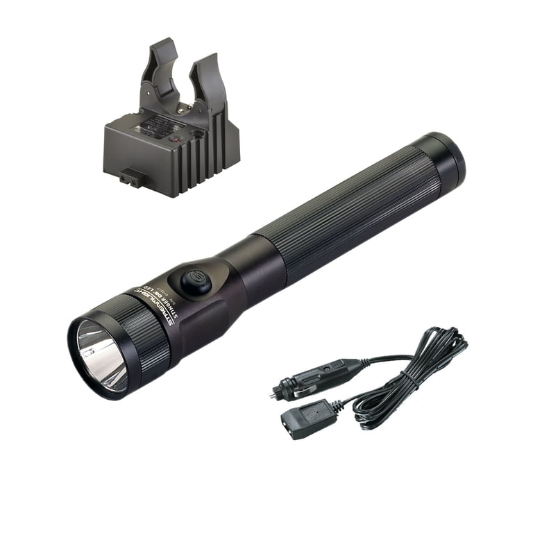 12v dc rechargeable flashlight Streamlight Stinger 2020 Just snap the flashlight into the charge bracket  no need to remove the battery for charging Streamlight Stinger DS LED Flashlight,