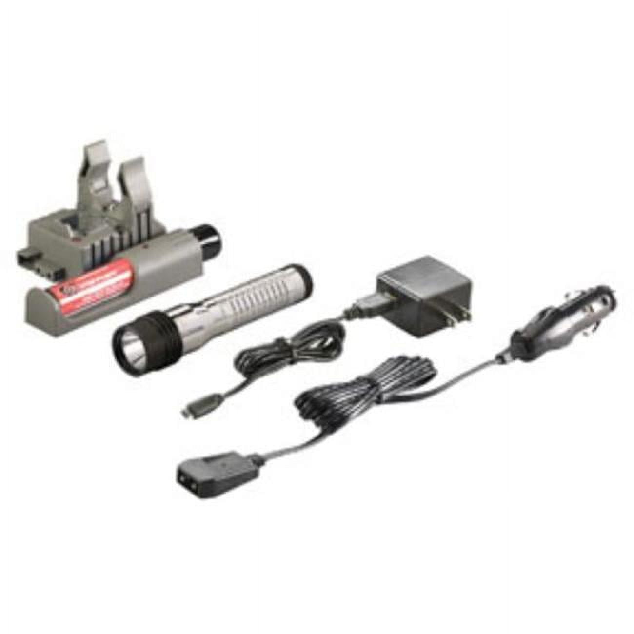 Streamlight  Strion LED HL Rechargeable Flashlight with 120V AC & 12V DC Piggyback Charger, Chrome