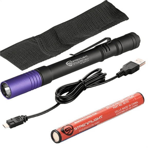 Streamlight Stylus Pro USB UV Ultraviolet LED Compact Penlight/Flashlight - 66149