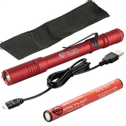 Streamlight Stylus Pro USB with USB Cord, Nylon Holster - Red with White LED
