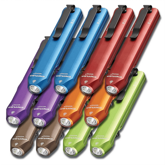 Streamlight Wedge Rechargeable EDC 300 Lumen Flashlight with 1000 Lumen Thro mode - Assorted Colors - 12 Pack