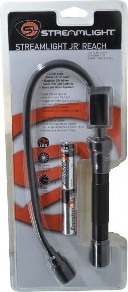 Streamlight White LED Bulb, 140 Lumens, Mini Flashlight Black Aluminum ...