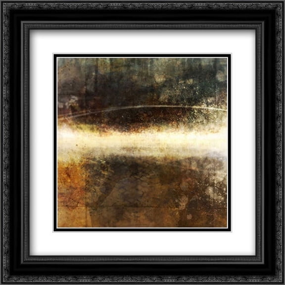 Streamline 2 2x Matted 20x20 Black Ornate Framed Art Print by Roko, Ken