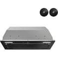 thumbnail image 1 of Streamline 28 in. Bradano Convertible Insert 350 CFM Range Hood in Glossy Black with Mesh Filters, Touchpad Control, LED Lights, 1 of 17