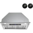 thumbnail image 1 of Streamline 28 in. Isnello Ductless Insert 350 CFM Range Hood in Brushed Stainless Steel with Baffle Filters, Touchpad Control, LED Lights, 1 of 19