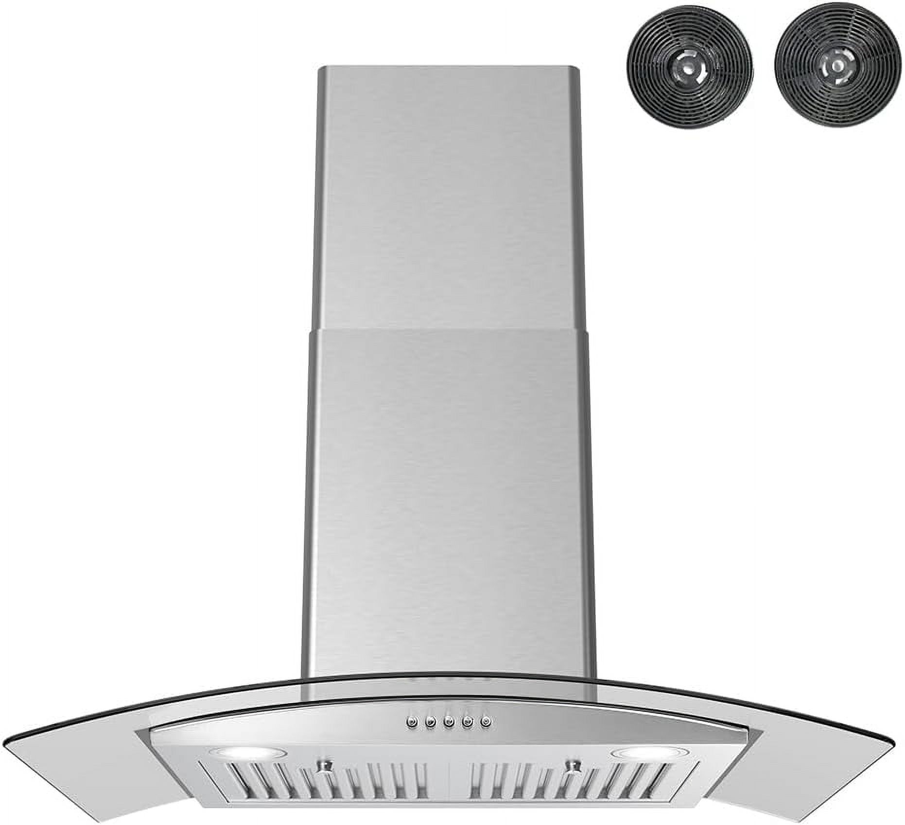 Streamline 30 in. Belluno Convertible Wall Mount Range Hood in Brushed