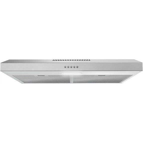 Streamline 30 in. Carmine Ducted Undermount Range Hood in Brushed Stainless Steel with Mesh Filters, Push Button Control, LED Light