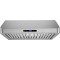 thumbnail image 1 of Streamline 30 in. Gattola Ducted Undermount 406 CFM Range Hood in Brushed Stainless Steel with Baffle Filters, Touchpad Control, LED Lights, 1 of 17